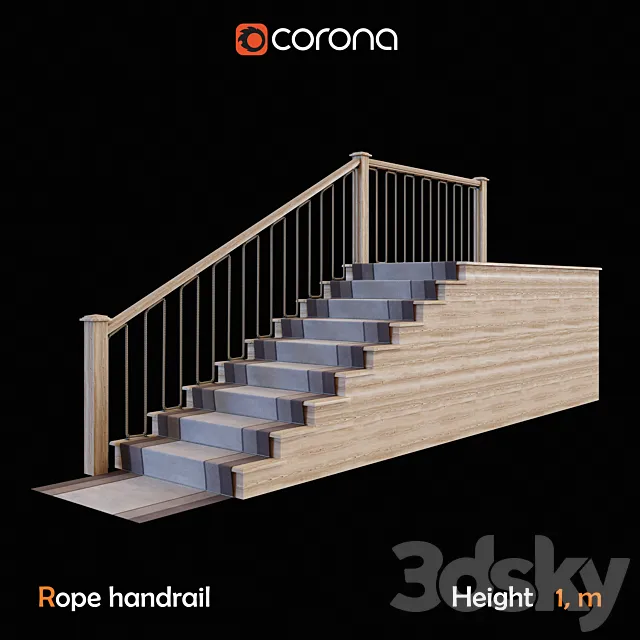 Rope_handrail_2 3DModel