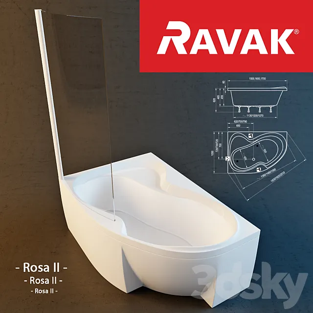 Rosa II (Ravak) 3D Model