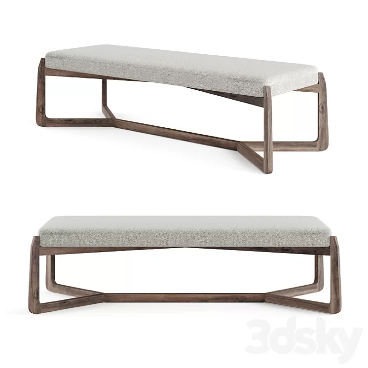 Roscoe Bench 3D Model Roscoe Bench 3D Model