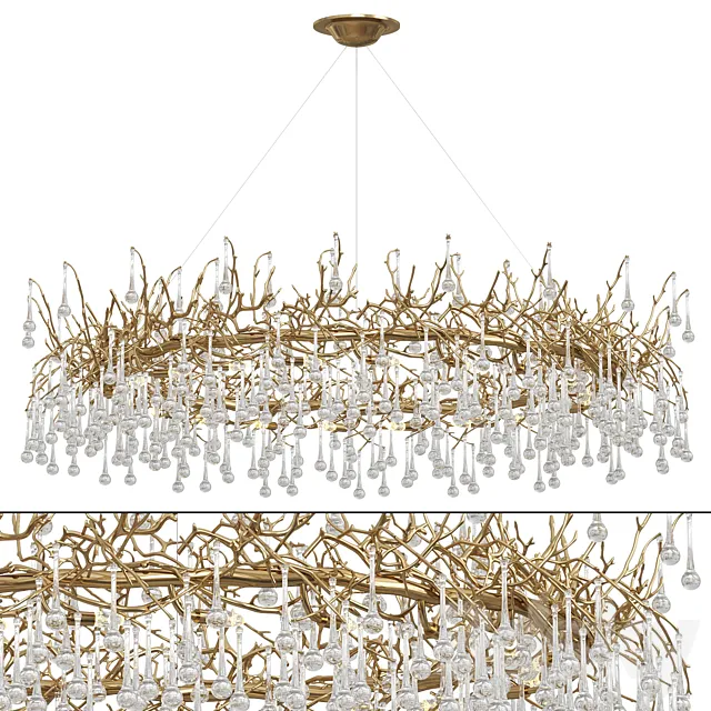 Rose chandelier by Lampatron 3D Model Rose chandelier by Lampatron 3D Model