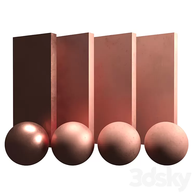 Rose gold 3D Model