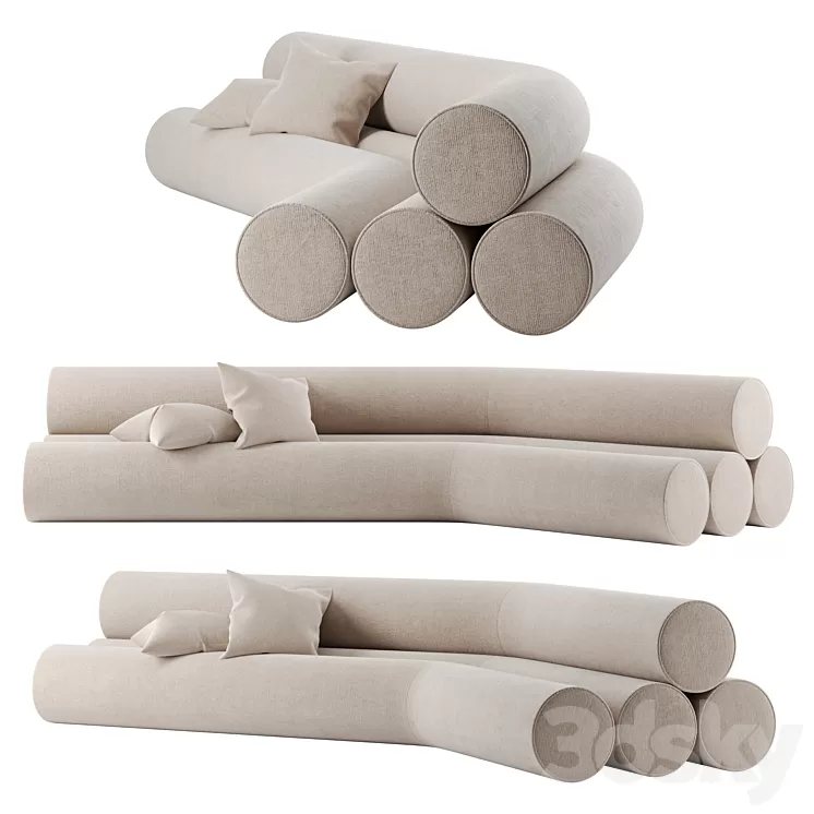 Rose Sofa By Joris Poggioli 3D Model Free Download