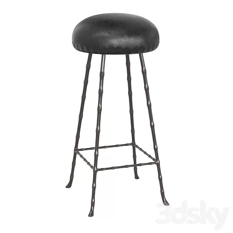 Rose uniacke high upholstered bar stool 3D Model Rose uniacke high upholstered bar stool 3D Model