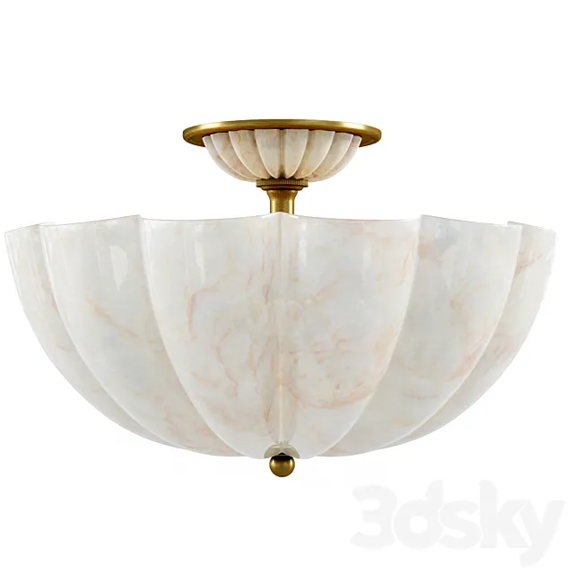 Rosehill Semi-Flush by Aerin 3D Model