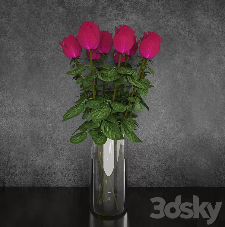 Roses 3D Model Roses 3D Model