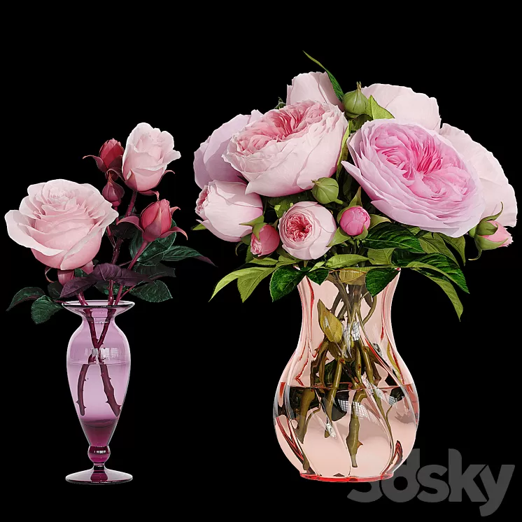 Roses 3D Model
