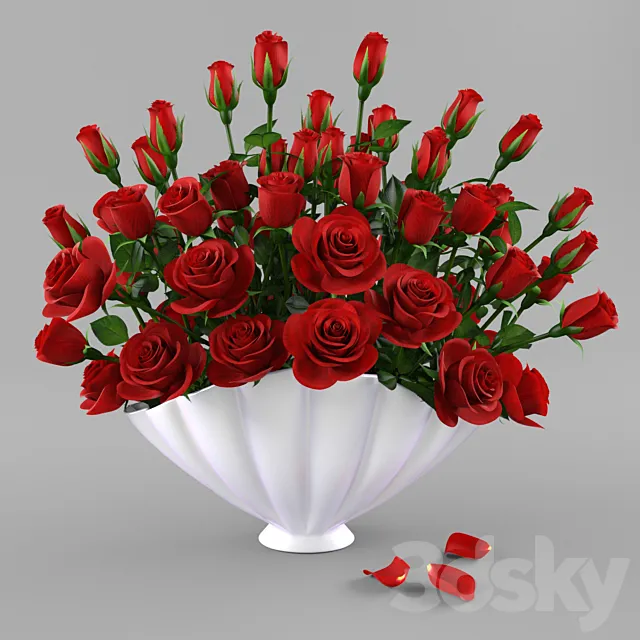 roses 3D Model