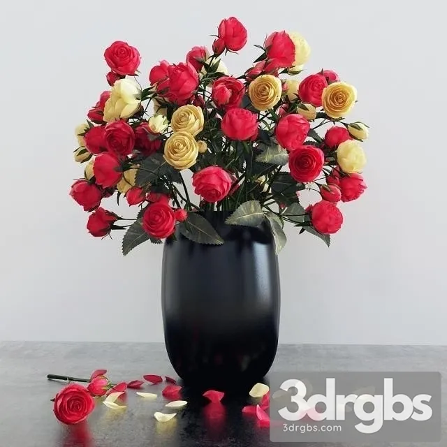 Roses Bouquet 5 3D Model Download Roses Bouquet 5 3D Model Download