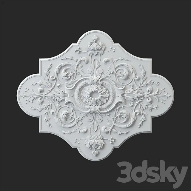 Rosette bill – 65 3D Model Rosette bill – 65 3D Model