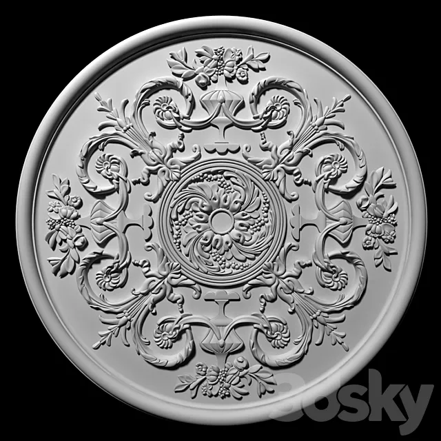 Rosette Ceiling 3D Model