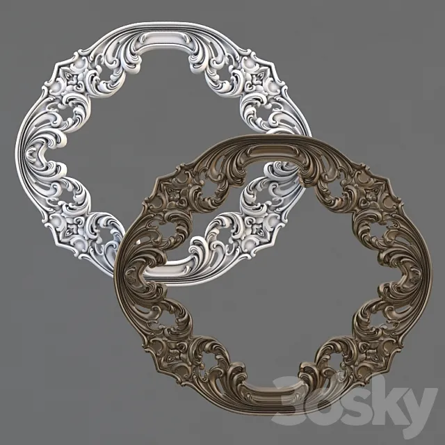 Rosette ceiling 3D Model