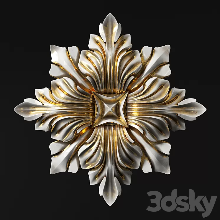 Rosette classic 3D Model Rosette classic 3D Model
