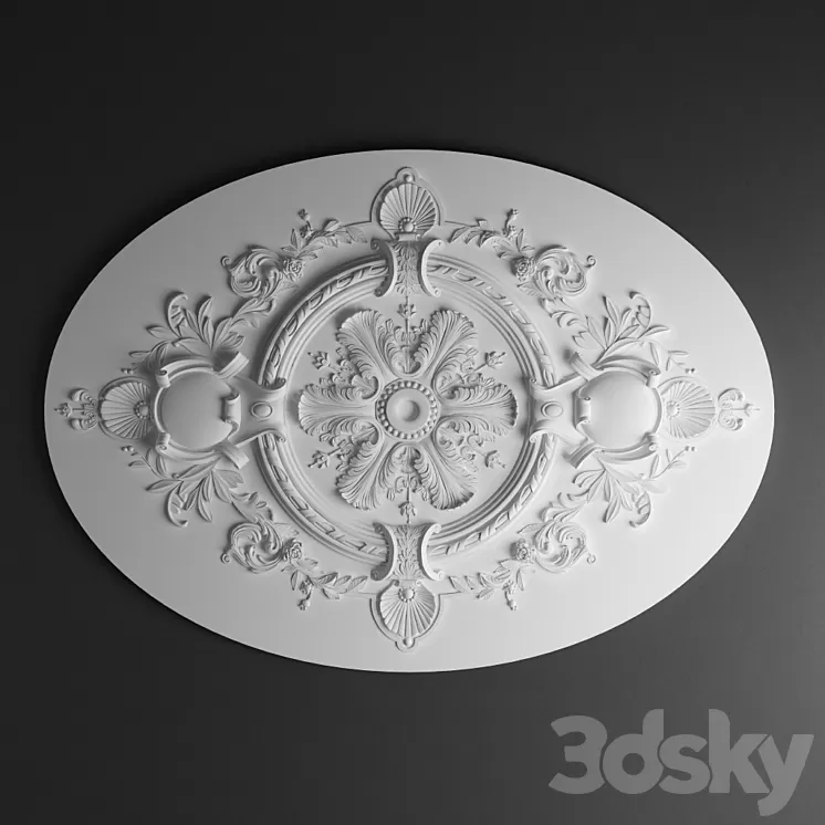 Rosette Torus Style art.104 3D Model Rosette Torus Style art.104 3D Model