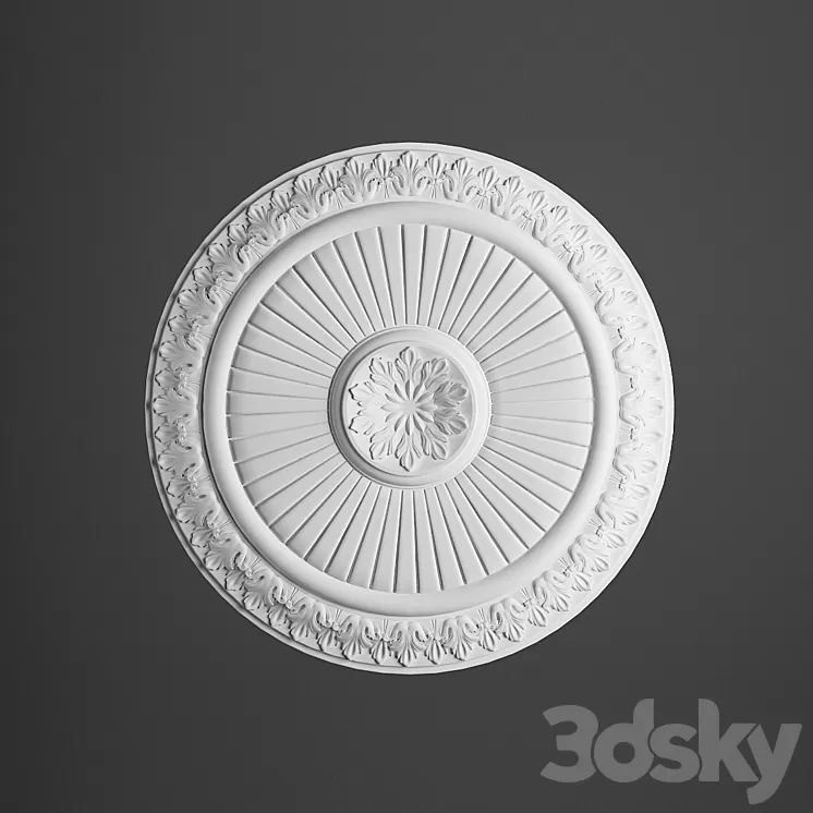 Rosette Torus Style art.358 3D Model Rosette Torus Style art.358 3D Model