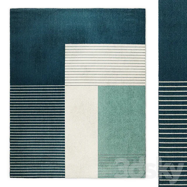 ROSHILDE carpet IKEA 3D Model ROSHILDE carpet IKEA 3D Model