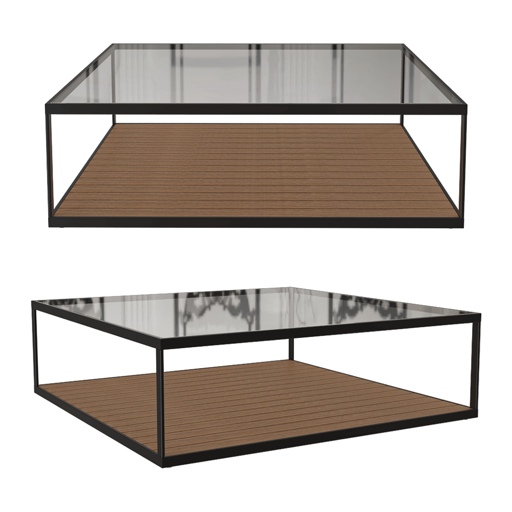 Röshults – Coffee table Moore 115×115 3D Model