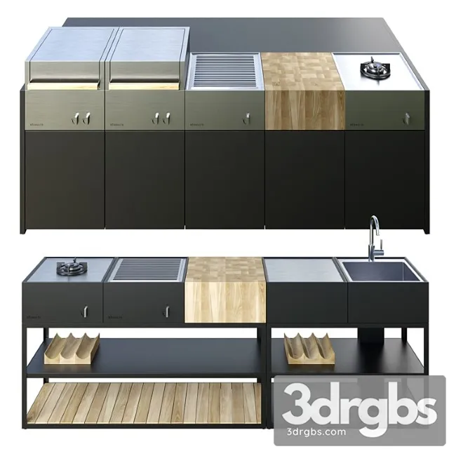 Roshults Garden Outdoor Kitchen 3D Model Download Roshults Garden Outdoor Kitchen 3D Model Download