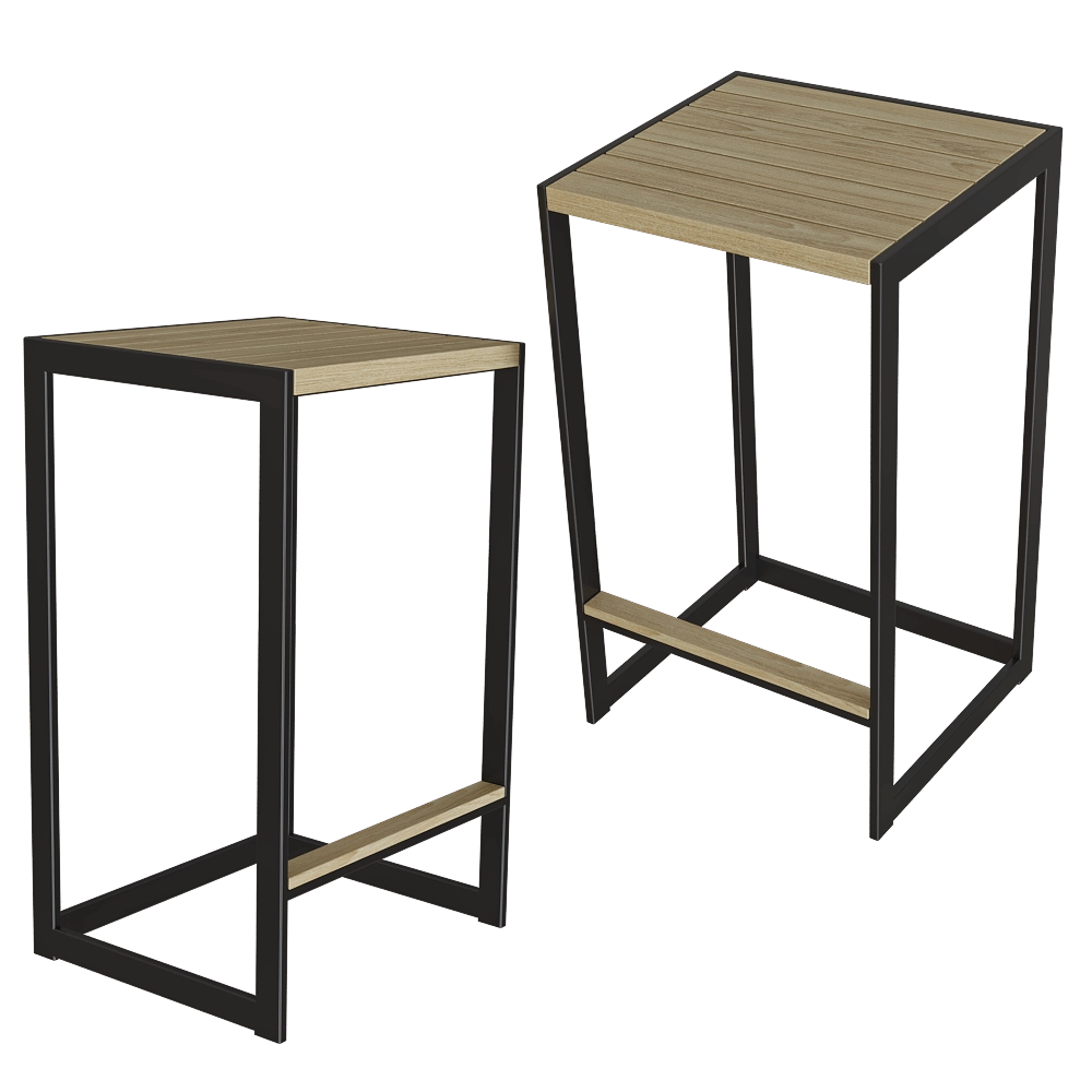 Röshults – Outdoor Bar Chair Garden  Low 3D Model