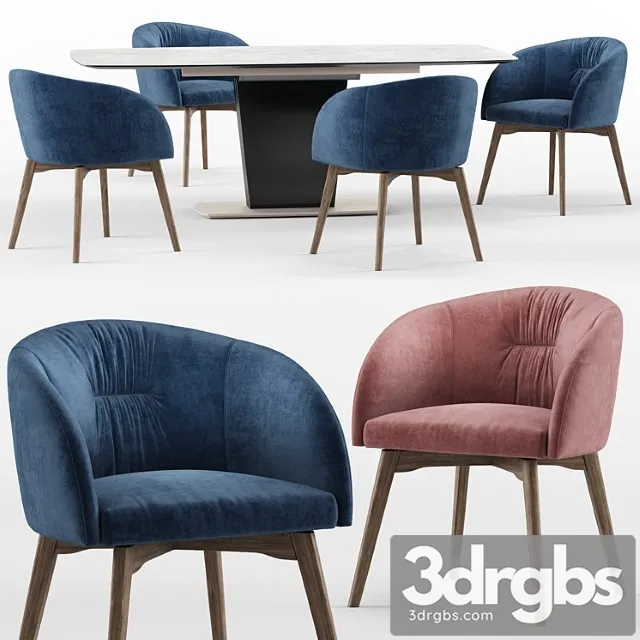 Rosie and athos – calligaris connubia 2 3D Model Download