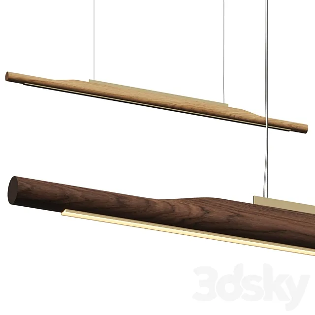 Ross Gardam Arbor Linear Pendant Lamp 3D Model Ross Gardam Arbor Linear Pendant Lamp 3D Model