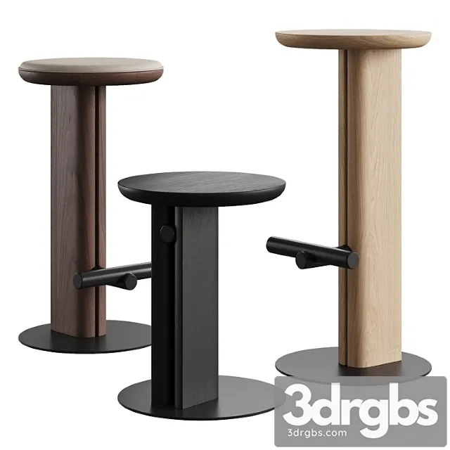 Ross Gardam Rook Stool 3D Model Download