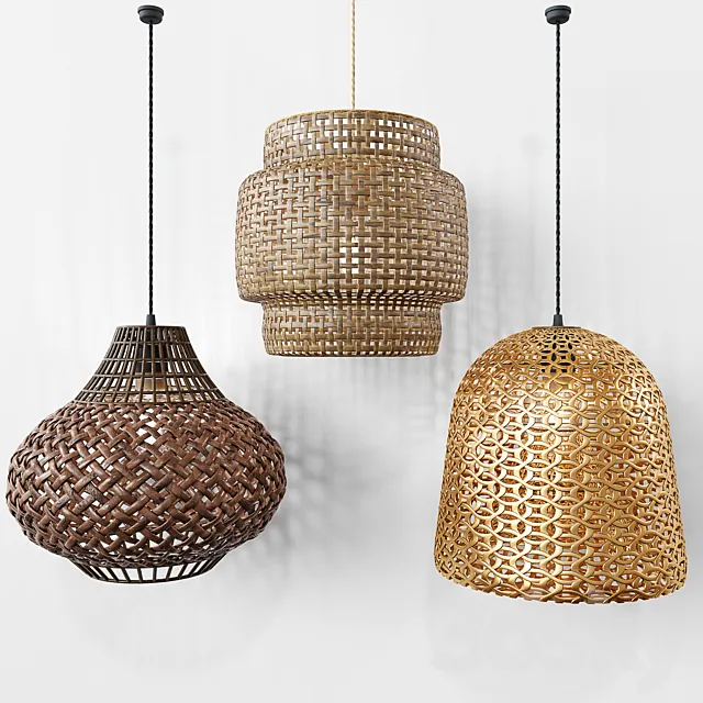 RotanLamp-08 3D Model RotanLamp-08 3D Model