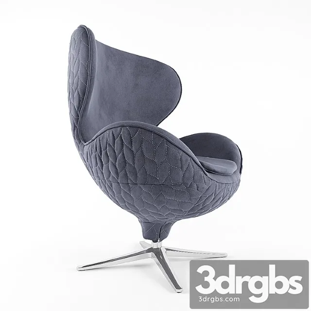 Rotating lounge chair kare design 3D Model Download