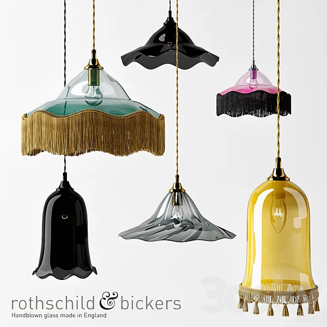 Rothschild & Bickers lamp set 3D Model