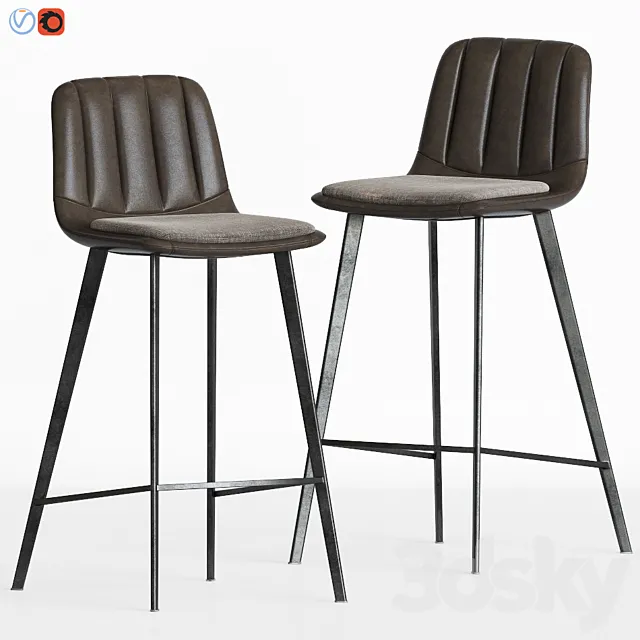 Rotterdam Barstool Deephouse 3DModel