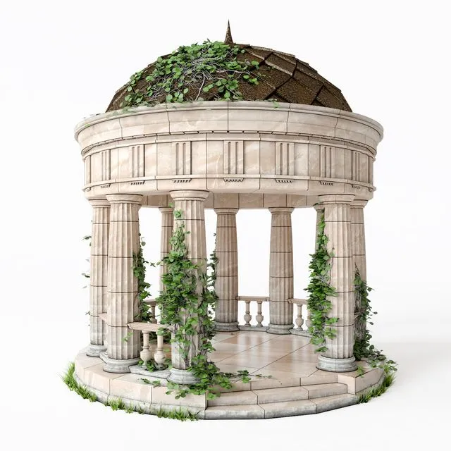 Rotunda classical (antique) V2 3D Model