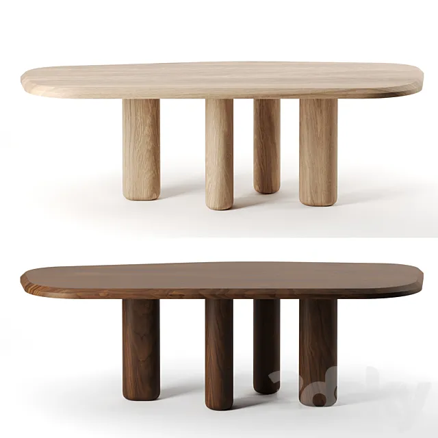 ROUGH DINING TABLE by Collection Particuliere 3D Model