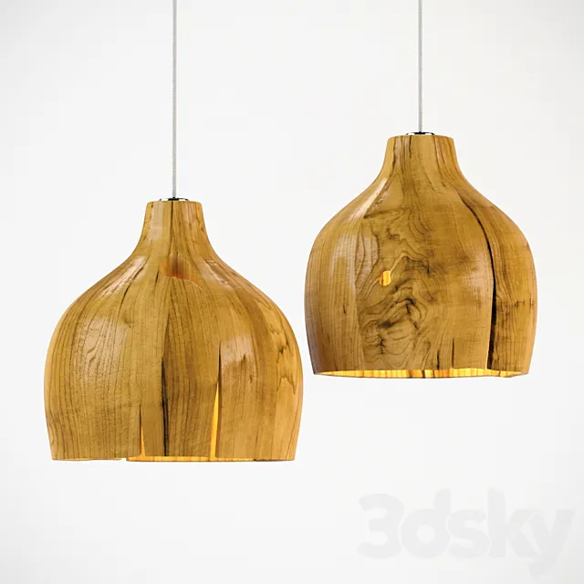 Rough Wooden lamp 3DModel Rough Wooden lamp 3DModel