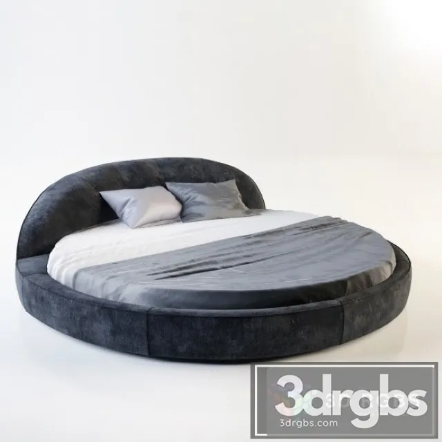 Round Bed 3D Model Download Round Bed 3D Model Download