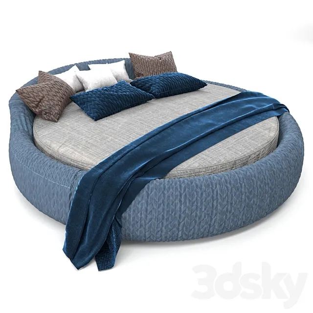 Round bed 3DModel Round bed 3DModel
