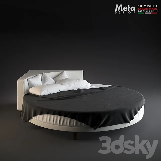 Round bed Meta Design Collection Globe 3DModel Round bed Meta Design Collection Globe 3DModel