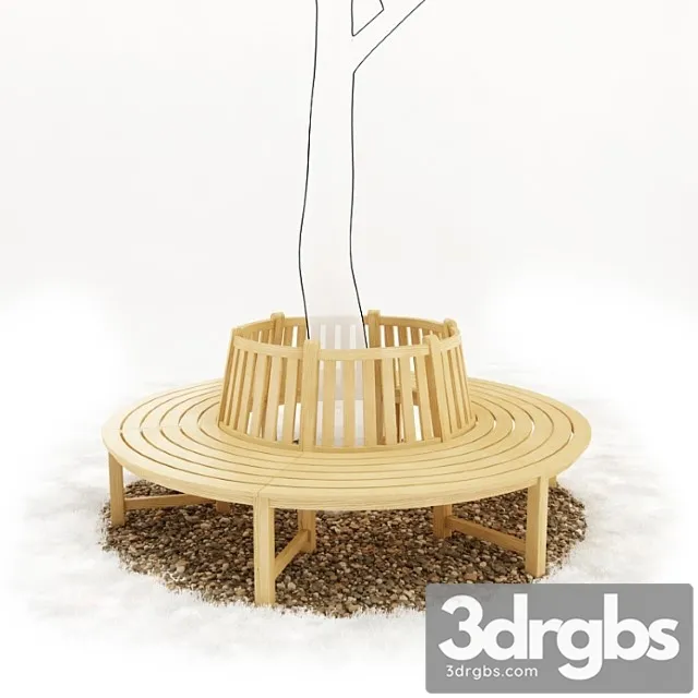 Round Bench 3D Model Download