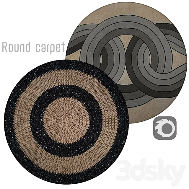 round carpet 3D Model