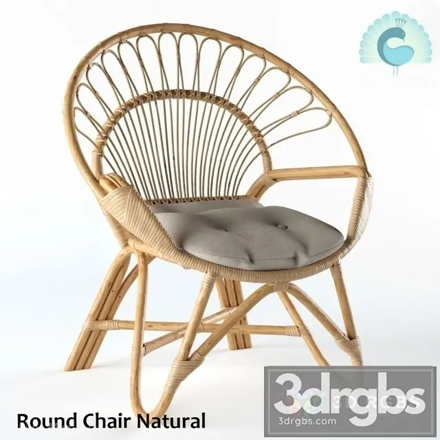 Round Chair 3D Model Download