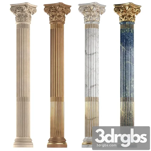 Round classic column. Round classic column.