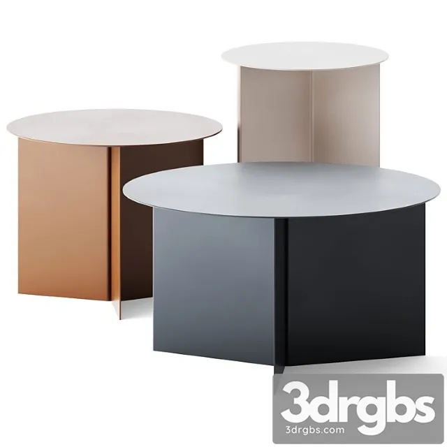 Round coffee tables slit by hay Round coffee tables slit by hay