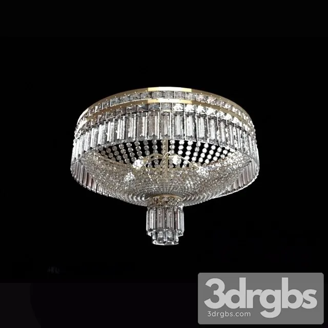 Round Crystal Lamp 3D Model Download
