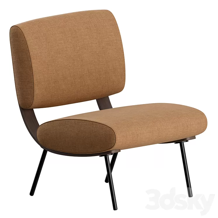 ROUND D.154.5 Armchair by Molteni & C 3D Model Free Download