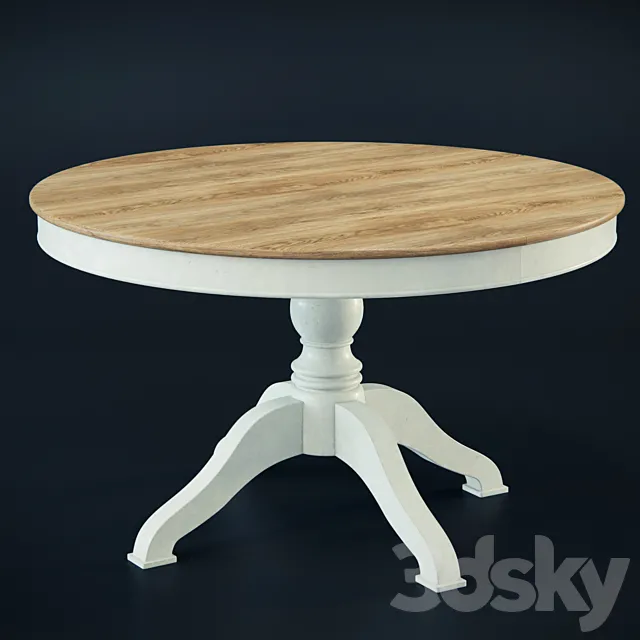 round dining table FullHouse 1DTNA018 3DModel