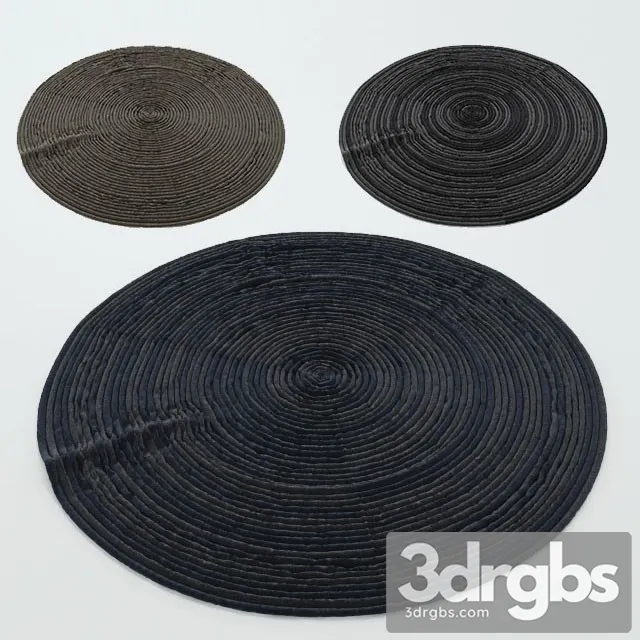 Round Felt Carpet 3D Model Download