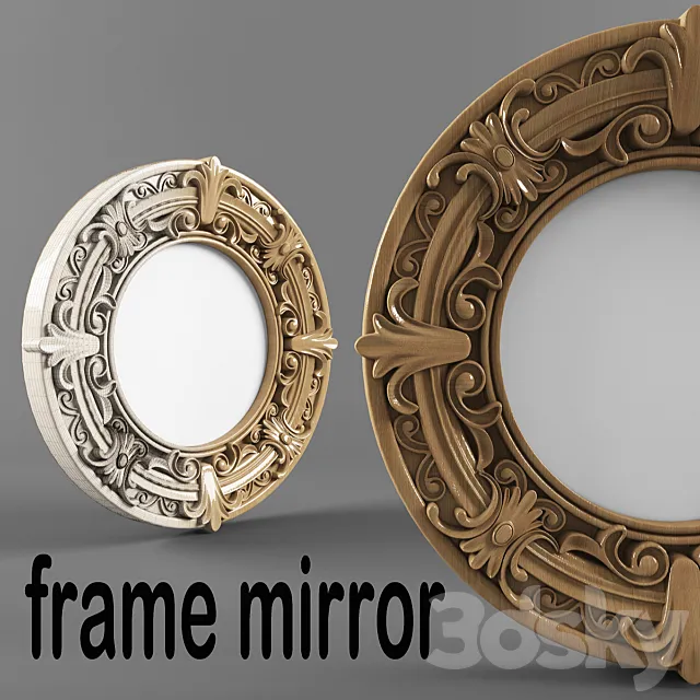 round frame mirror 3D Model round frame mirror 3D Model