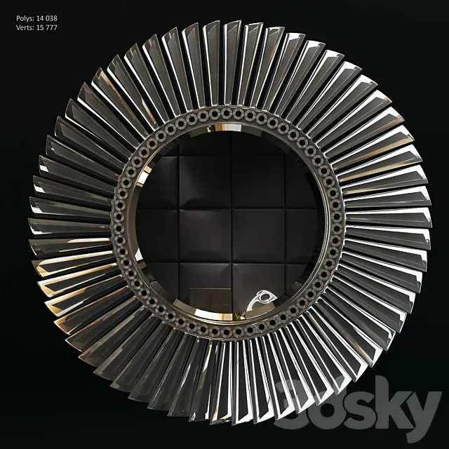 Round mirror 3D Model