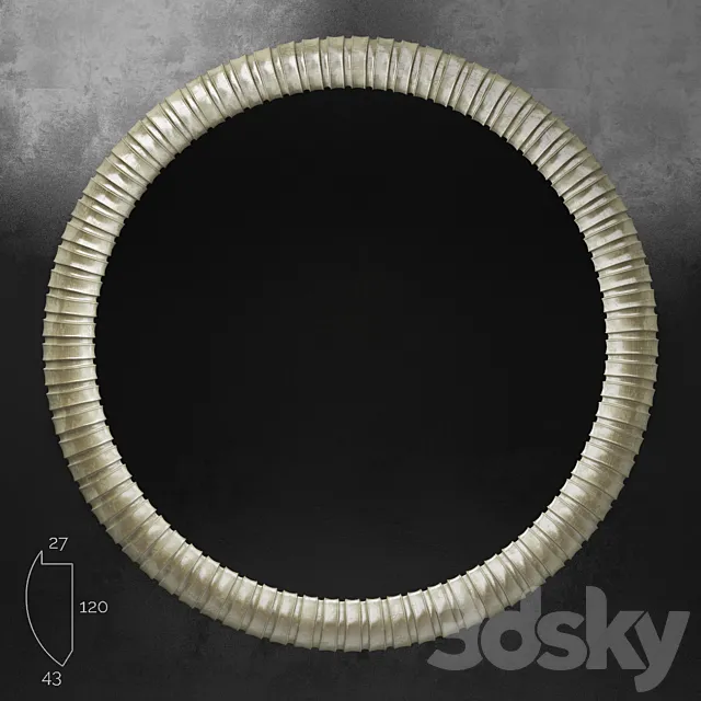 Round Mirror (baguette art.TL1151-3453) 3D Model Round Mirror (baguette art.TL1151-3453) 3D Model