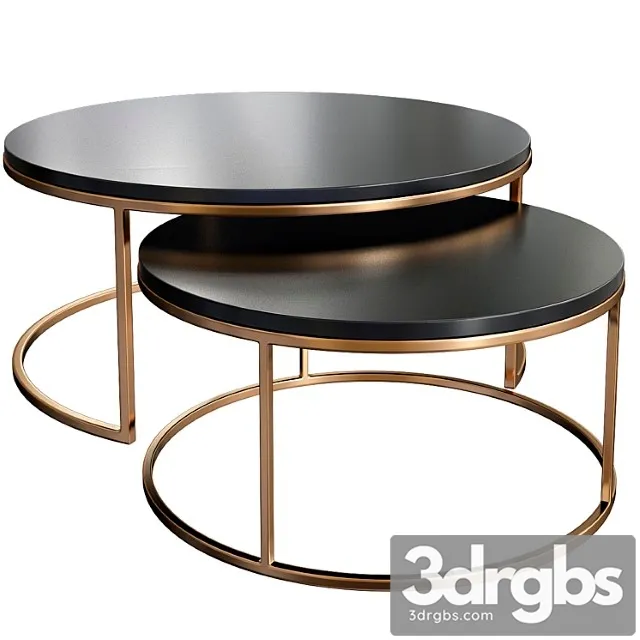 Round nesting coffee table 2 3D Model Download Round nesting coffee table 2 3D Model Download
