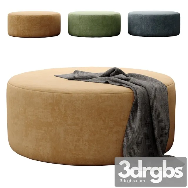 Round ottoman by howard elliott collection Round ottoman by howard elliott collection