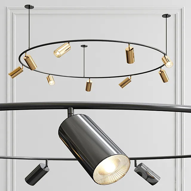 Round Pendant Light 3D Model